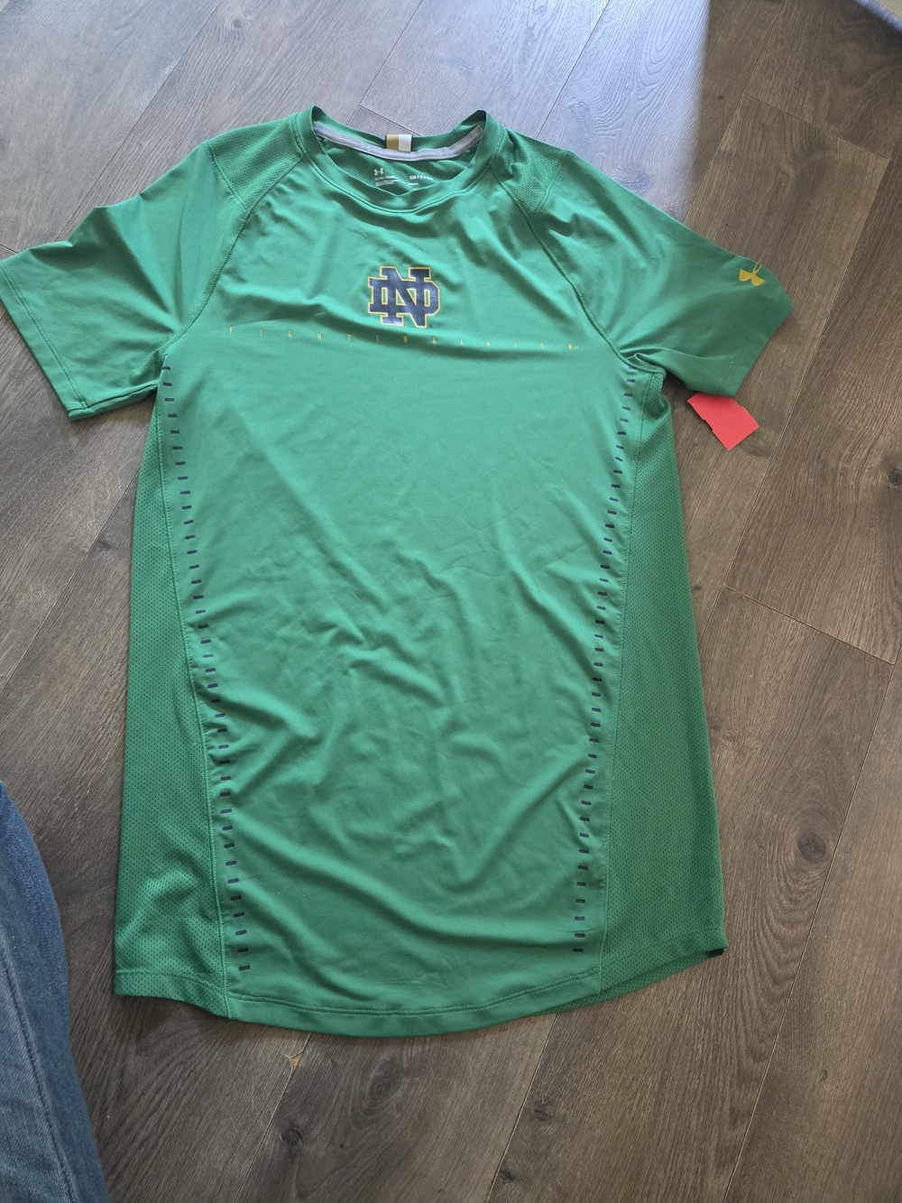 Under Armour Green Notre Dame Short Sleeve Performance Tee